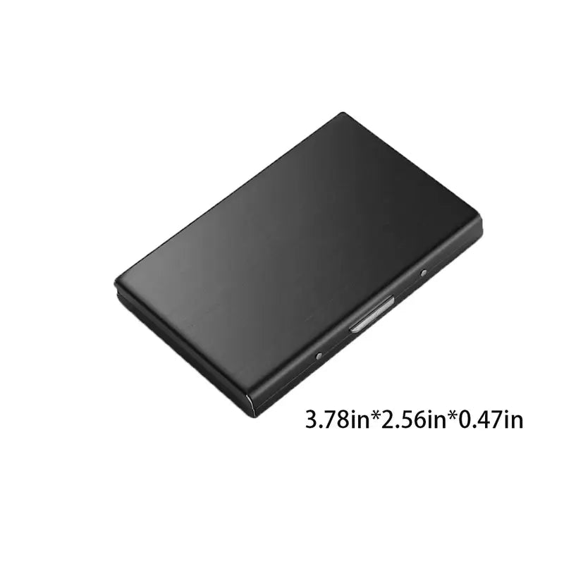 πΌ BUSINESS FAVORITE | Metal Card Holder β Slim RFID Wallet, Matte Black Finish - image 7