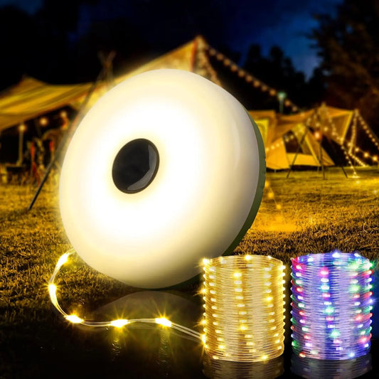 Solar Camping String Lights LED Waterproof Emergency Outdoor Lights