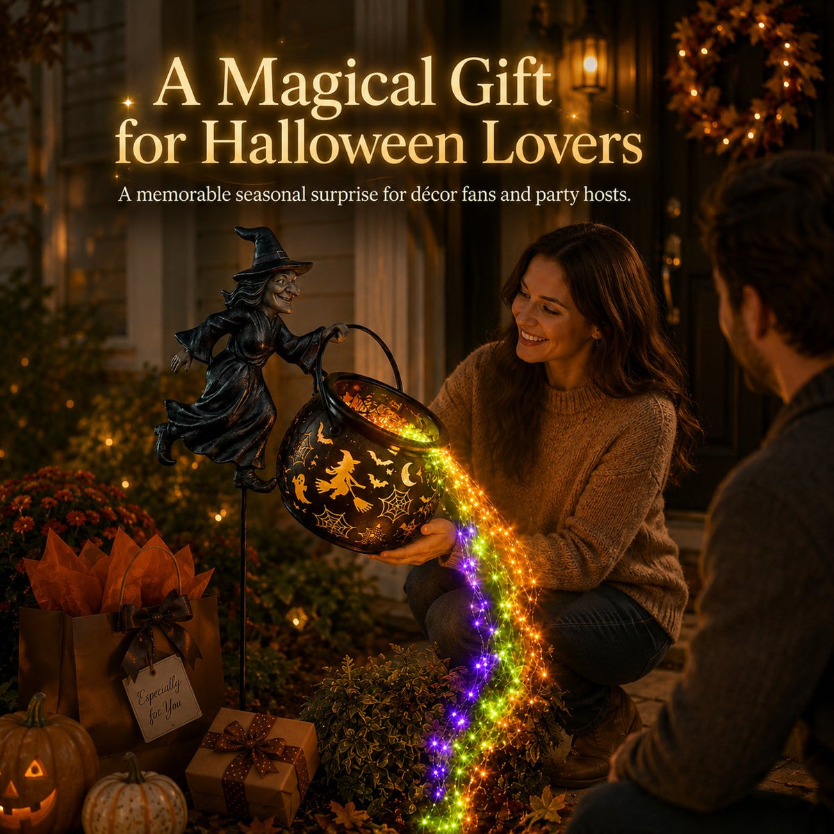 đĽLast Day 49% OFFđHalloween Witch Cauldron Garden Light - image 10
