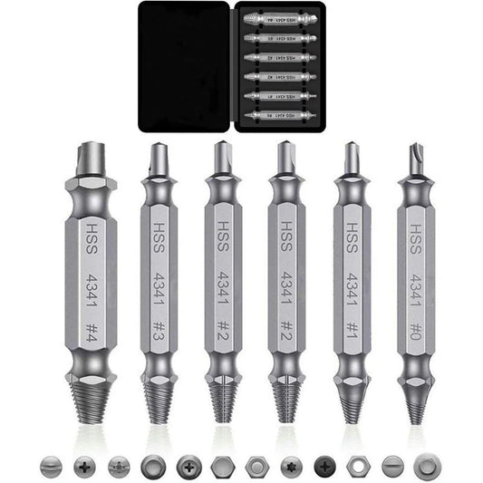 Professional Screw Remover Tools-universal screw extractor set with dual ended bits
