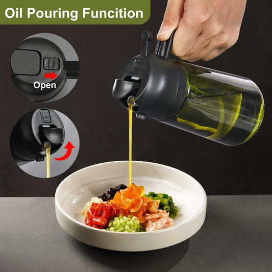 šHOT SALEš2 in 1 Glass Oil Sprayer & Dispenserš„