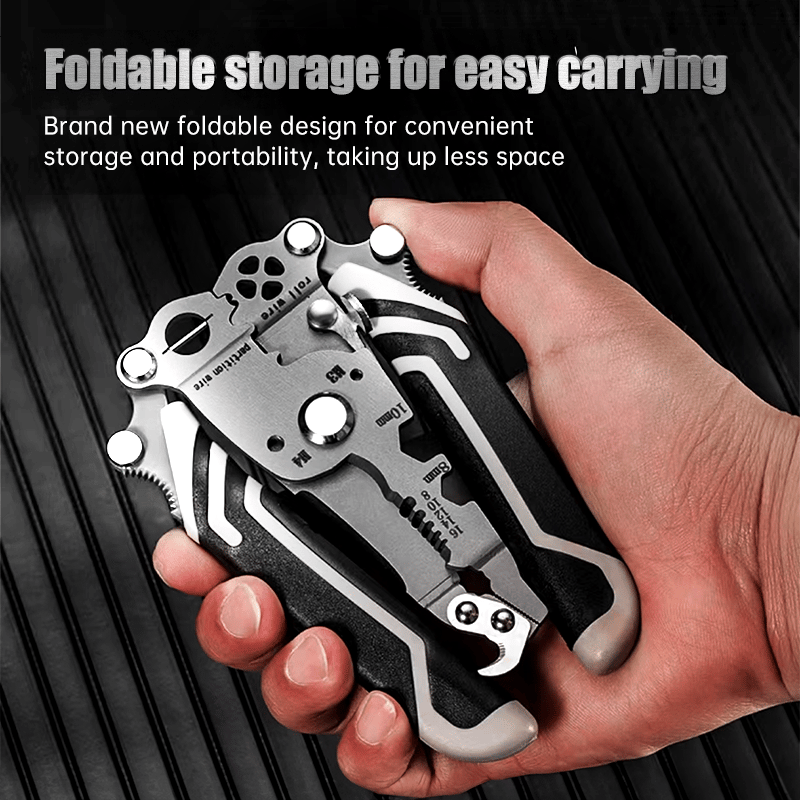 š„2025 New Upgradeš„Multifunctional Folding Wire Stripper-Professional Electrician Tool