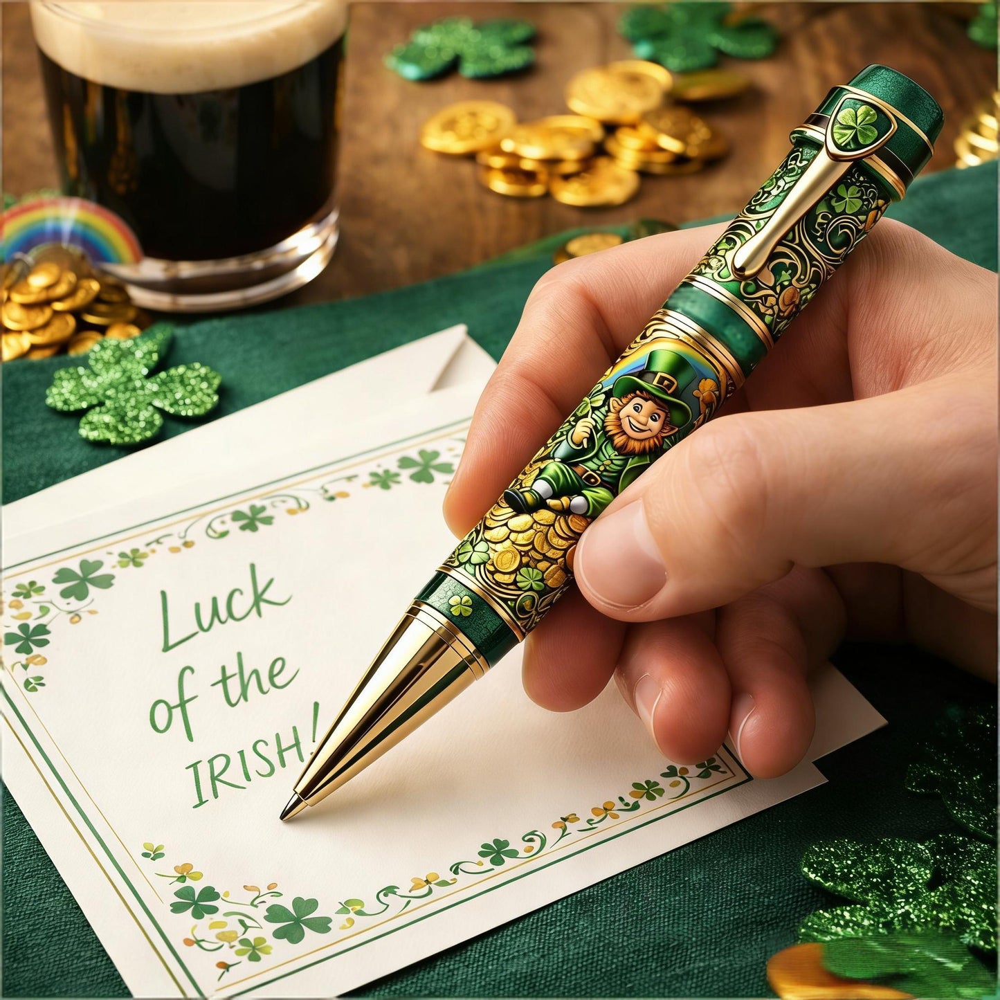 ☘🎁Emerald Fortune Signature Pen