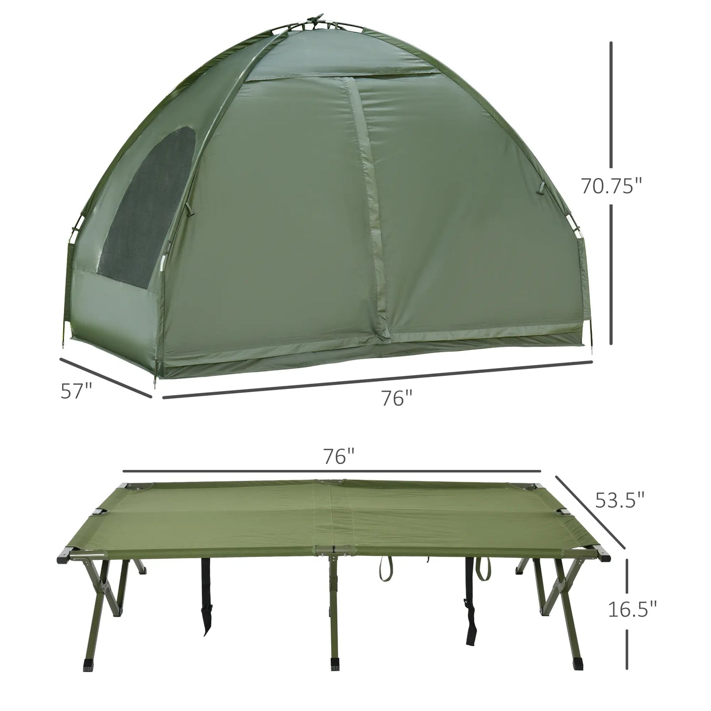 1/2 Person Foldable Off-Ground Backyard Camping Tent – Safe Family Fun for Kids