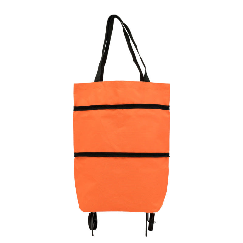 🎁💖【10inch*18inch】Foldable Shopping Trolley Bag with Wheels, Portable Reusable Grocery Tote, Lightweight - image 7