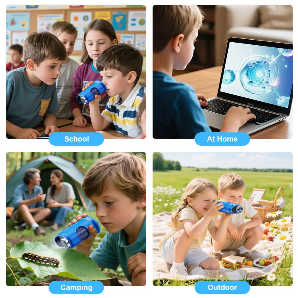 1000X Handheld Microscope for Kids
