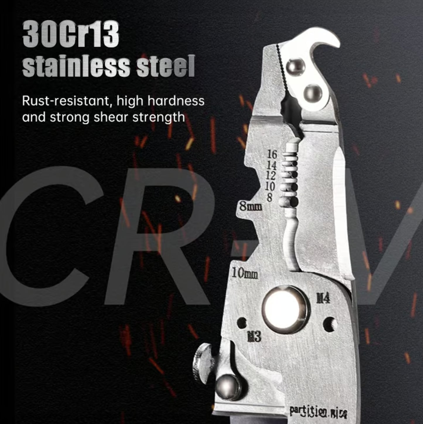Multifunctional Folding Wire Stripper-Professional Electrician Tool