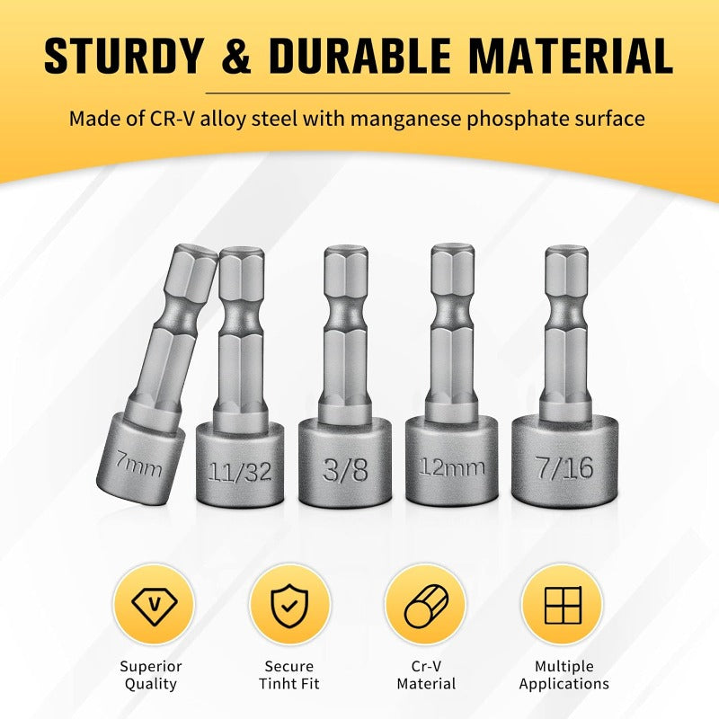 14 Pcs Nut Driver Bit Set