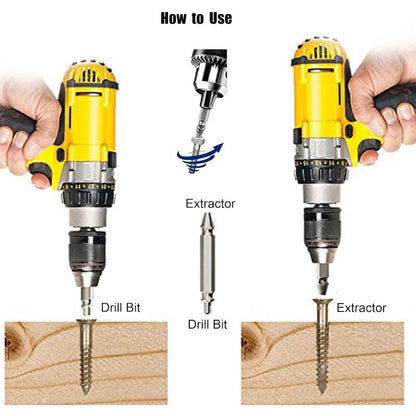Professional Screw Remover Tools-universal screw extractor set with dual ended bits