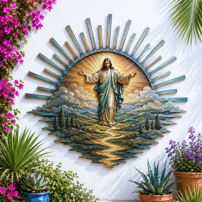 🎉🇺🇸 Limited Edition! 🔥 Only 100 sets available! ✝️ Jesus Metal Wall Art - image 1
