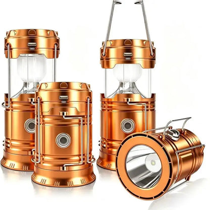 Collapsible Solar Rechargeable LED Camping Lantern & Flashlight - image 11
