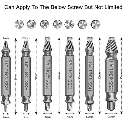 Fallen Screw Tools Professional Screw Remover Tools-universal screw extractor set with du ...