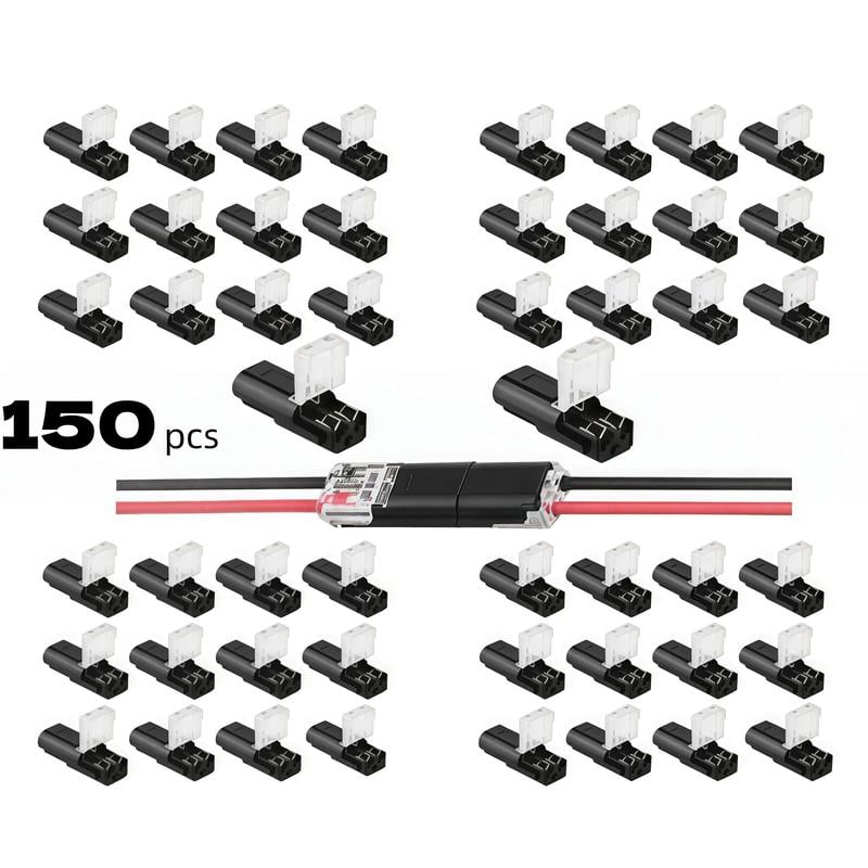 ✨Last Day 49% OFF-🔥Double-Wire Plug-in Connector Led Light Strip Connectors 2 Pin