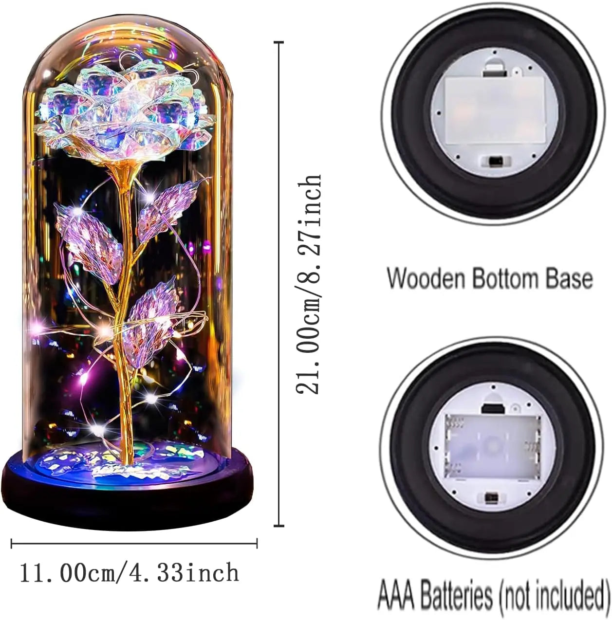 Mother's Day  Classic Gifts LED Everlasting Rose Eternal Flower