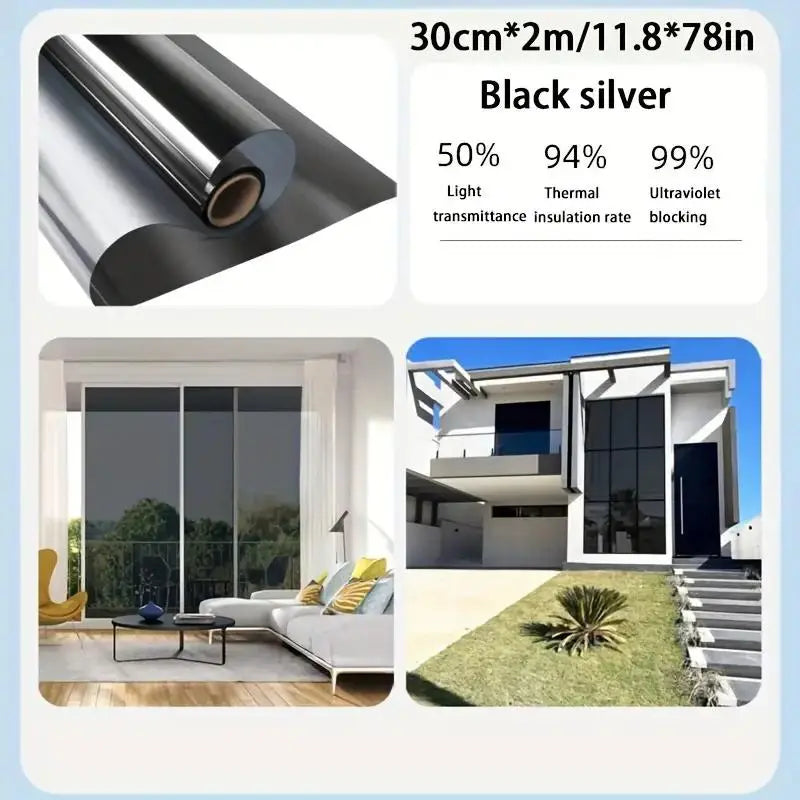 Anti-Peeping One-Way Window Film, Sun Block Privacy Sticker🏠 - image 11