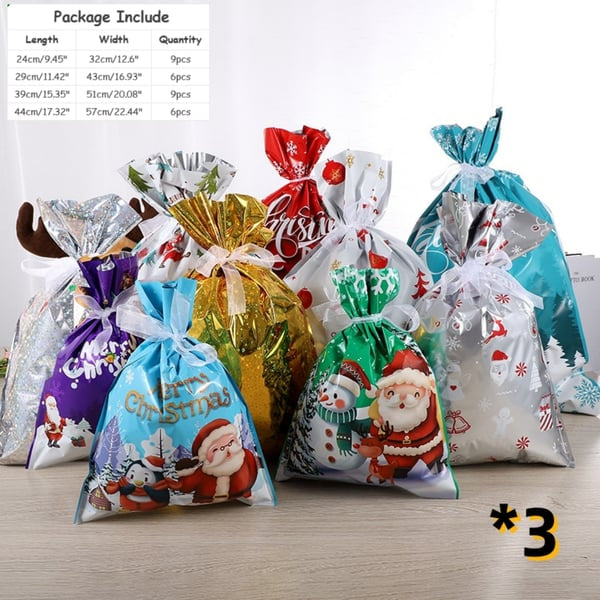 🎅 Christmas Sale-Buy 2 get 60% off🎁 Christmas Cheer Drawstring Gift Bags - 33 Packs