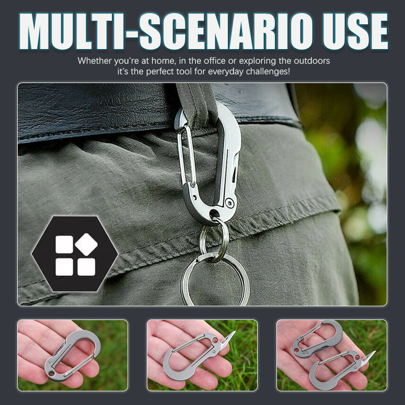 Multifunctional Titanium Keychain Knife