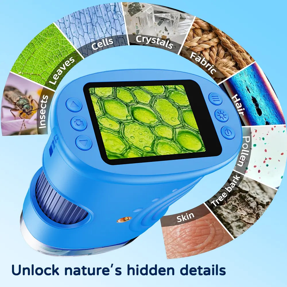 1000X Handheld Microscope for Kids