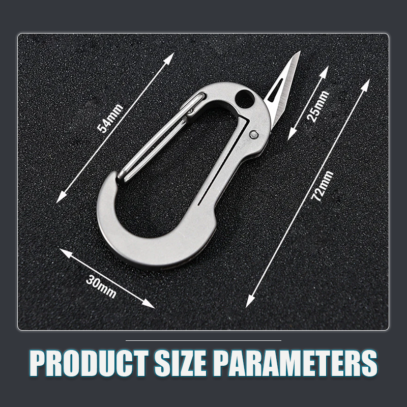 Multifunctional Titanium Keychain Knife
