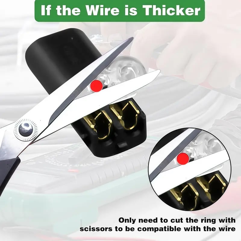 ✨Last Day 49% OFF-🔥Double-Wire Plug-in Connector Led Light Strip Connectors 2 Pin