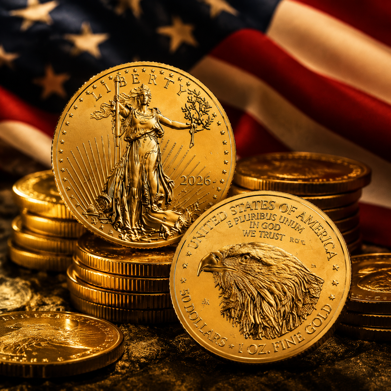 LIMITED EDITION🔥🔥🔥 2026 American 40th Anniversary Gold Eagle Coin