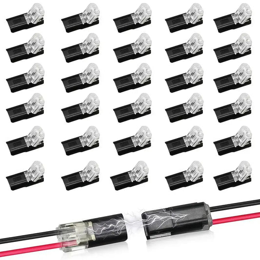 ✨Last Day 49% OFF-🔥Double-Wire Plug-in Connector Led Light Strip Connectors 2 Pin