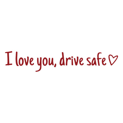 Rearview Mirror Vinyl Decal Reminder