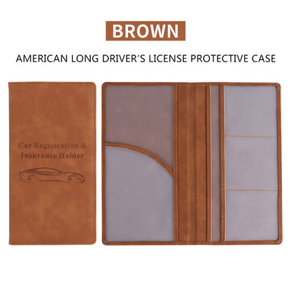 🚗 Car Registration & Insurance Document Holder | Premium PU Leather Organizer - image 11