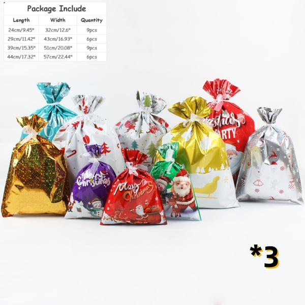 🎅 Christmas Sale-Buy 2 get 60% off🎁 Christmas Cheer Drawstring Gift Bags - 33 Packs