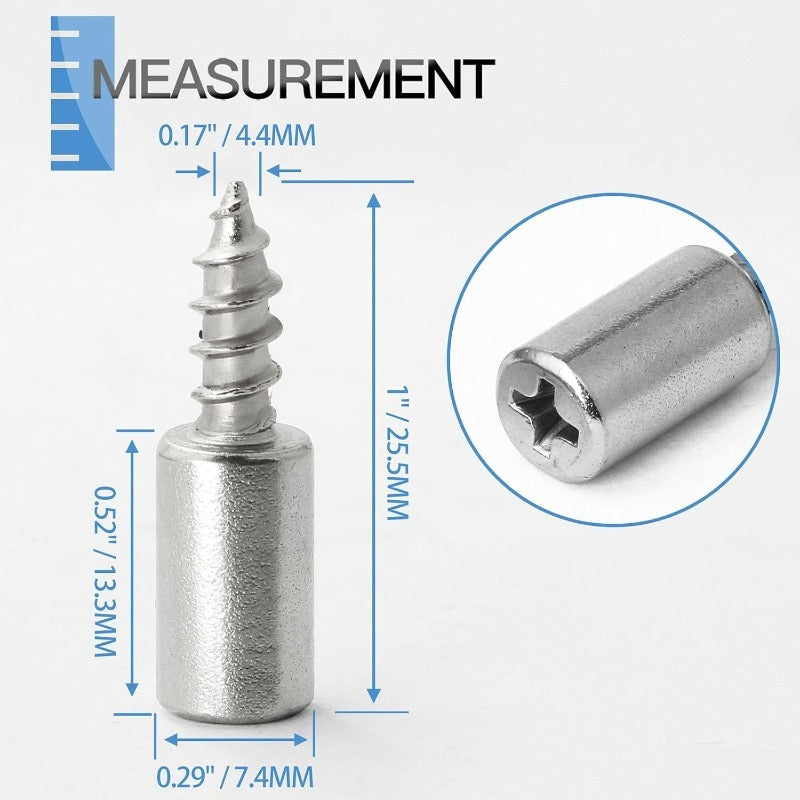 Metal Screw-In Shelf Pegs