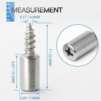 Metal Screw-In Shelf Pegs