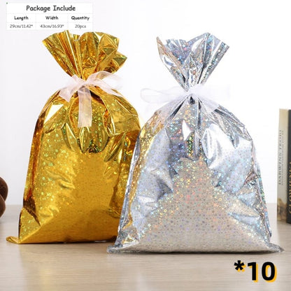 🎅 Christmas Sale-Buy 2 get 60% off🎁 Christmas Cheer Drawstring Gift Bags - 33 Packs