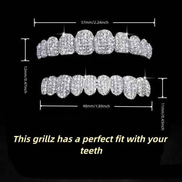 Gold Silver Plated Hip Hop Teeth Grillz