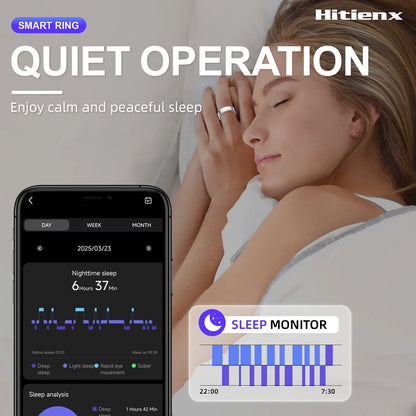 Smart Ring – Wellness Tracker with Heart Rate, Temperature Check, Sleep, Stress & Cycle Reminder for Men & Women | Android & iOS Compatible