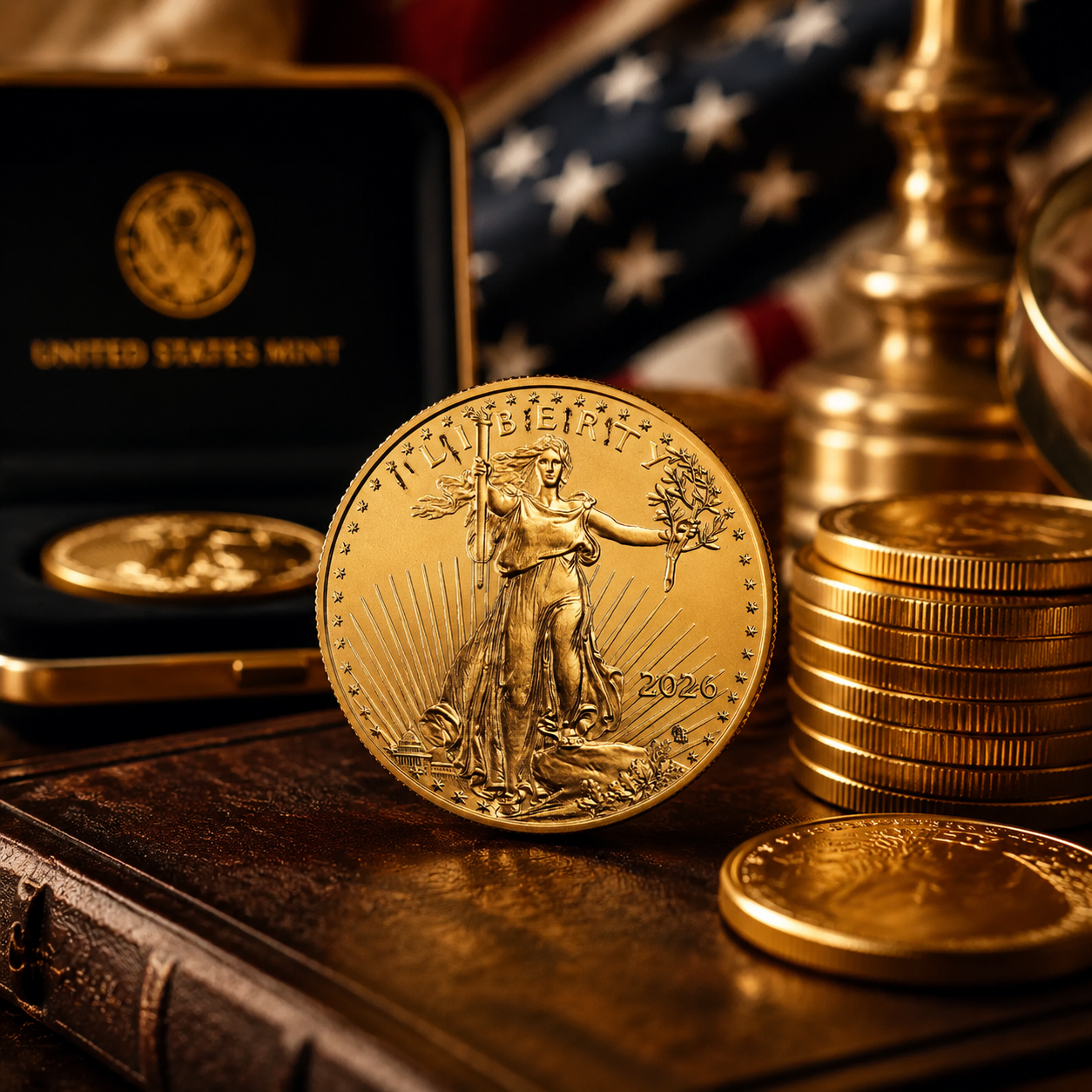 LIMITED EDITION🔥🔥🔥 2026 American 40th Anniversary Gold Eagle Coin