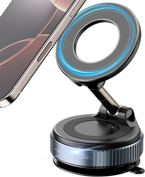 2025 Newest 360° Adjustable Vacuum Magnetic Suction Cup Phone Holder Mount