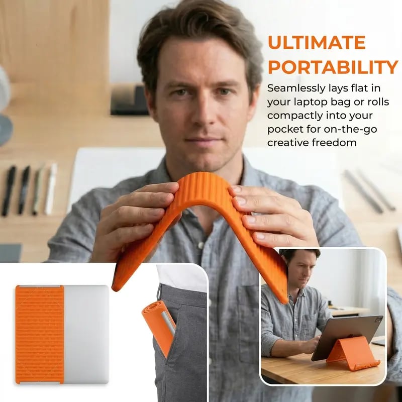 🔥2026 Flexible Silicone Aluminum Phone Stand