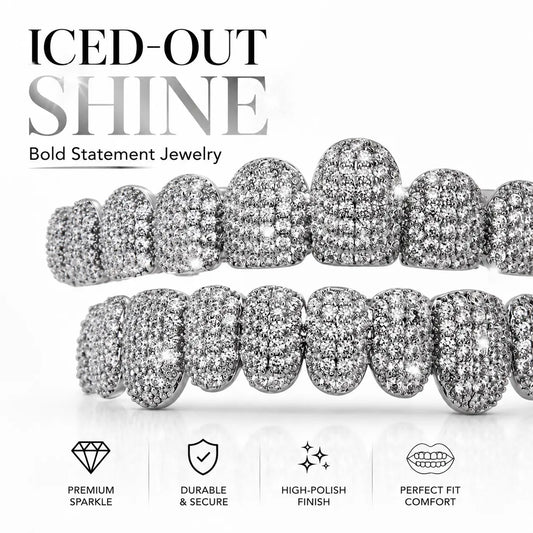 Gold Silver Plated Hip Hop Teeth Grillz