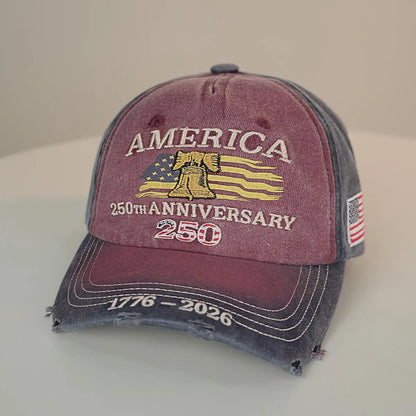 US 250th Anniversary Embroidered Baseball Cap