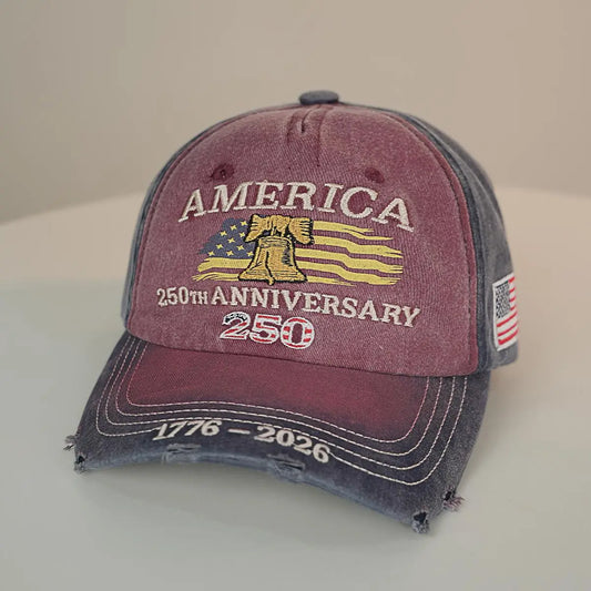 US 250th Anniversary Embroidered Baseball Cap