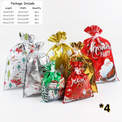 🎅 Christmas Sale-Buy 2 get 60% off🎁 Christmas Cheer Drawstring Gift Bags - 33 Packs