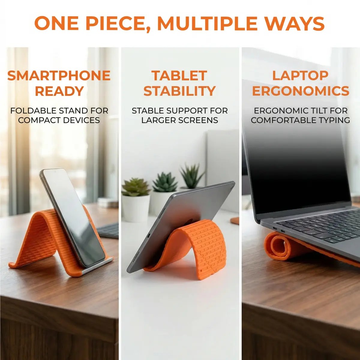🔄 Fold it, shape it, take it anywhere – the phone stand that travels with you! ✈️